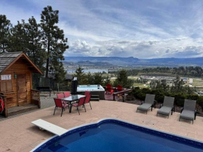 heated pool, hot tub, 3 AC ensuites, lake view West Kelowna